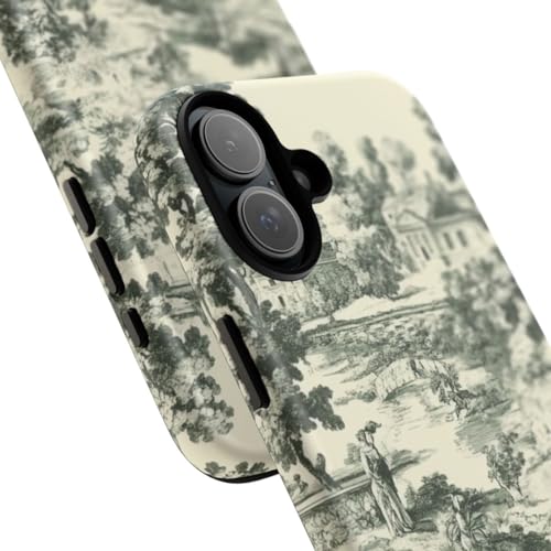 Coque iPhone 16 Plus verte motif campagne pour vos balades nature - 2