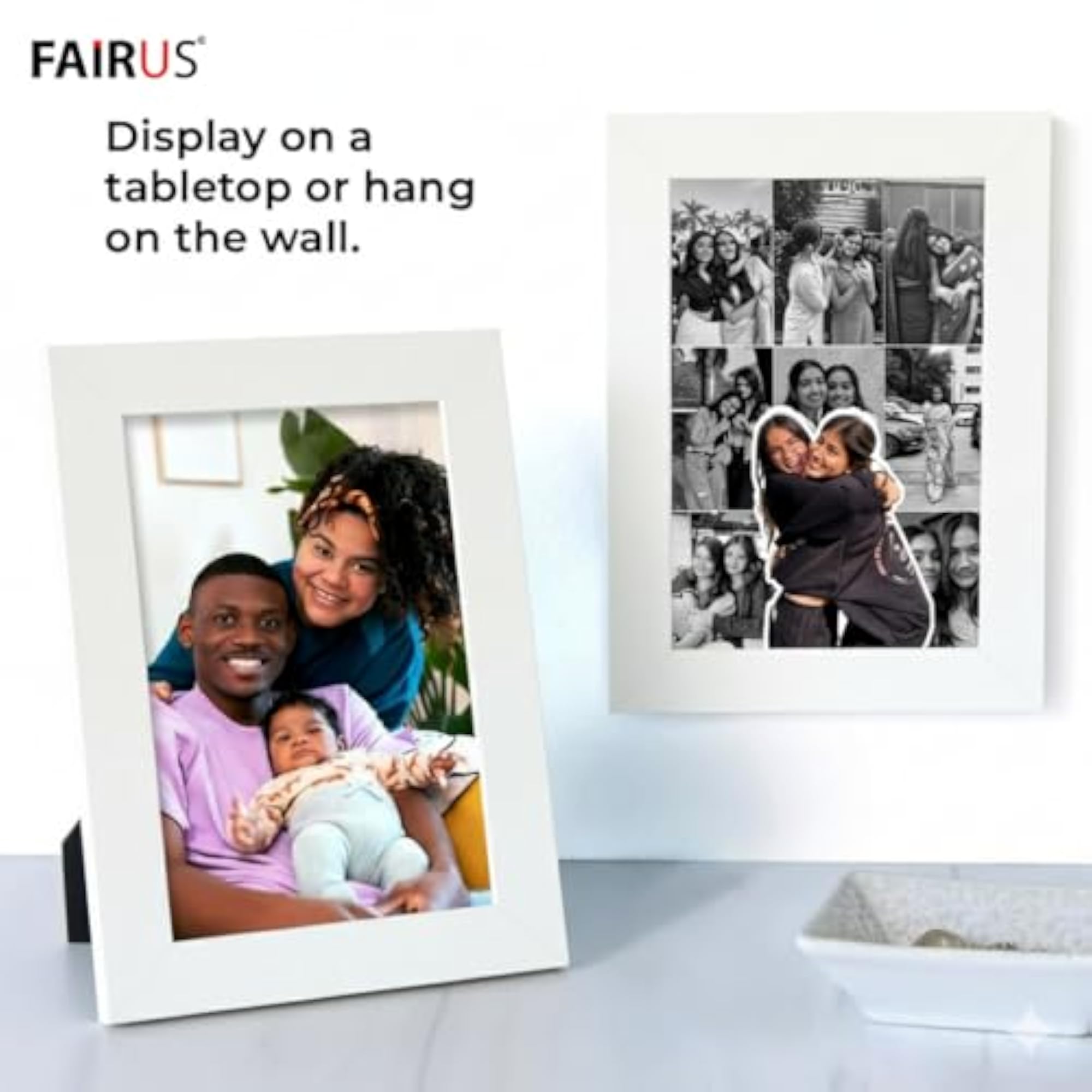 Customised Photo Collage Frame with Black Border