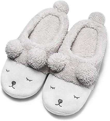 Warm Indoor Slippers for Women Fleece Plush Bedroom Winter Boots