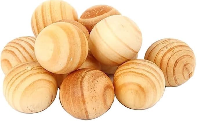 10 Pcs Natural Cedar Wood Balls for Wardrobe, Drawer & Closet – Fragrance & Moisture Absorbing Moth Repellent for Clothes, Shoe Cabinets & Home Use – Non-Toxic & Eco-Friendly (Brown)-image-46