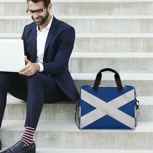 Maletín para portátil azul con bandera de Escocia 15.6" miniatura 3