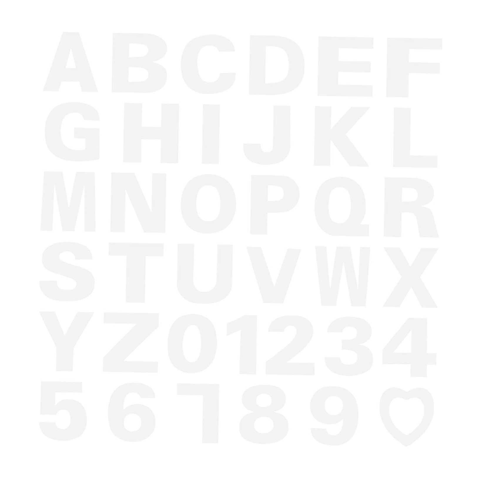 Stencil per Torta Modelli Creativi Numeri e Lettere 37 in Pet Bianco, Facile da Pulire e Salvaspazio, per e Casa per Decorazione Dolci
