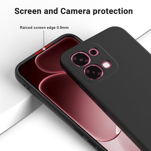 Image of Back Cover for Oppo F31 5G | Full Camera Protection | Premium Liquid Silicon Case | Flexible Bumper Case for Oppo F31 5G (Black)