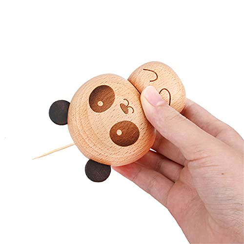 Houten Tandenstokerdoos, Tandenstokerdispenser, Cartoon Mini-panda Tandenstokerhouder, Creatieve Draagbare… - Image 6