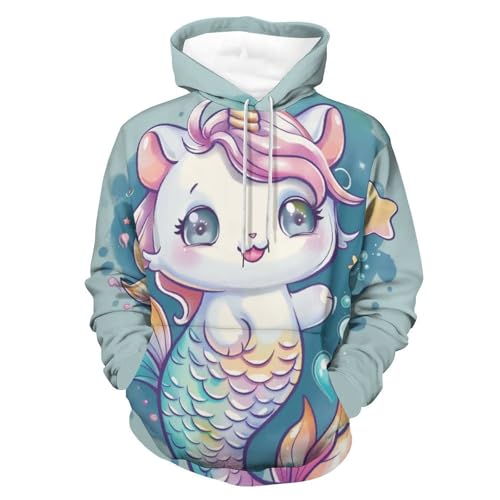Pullover licorne sirène pour homme et femme contre la fraîcheur