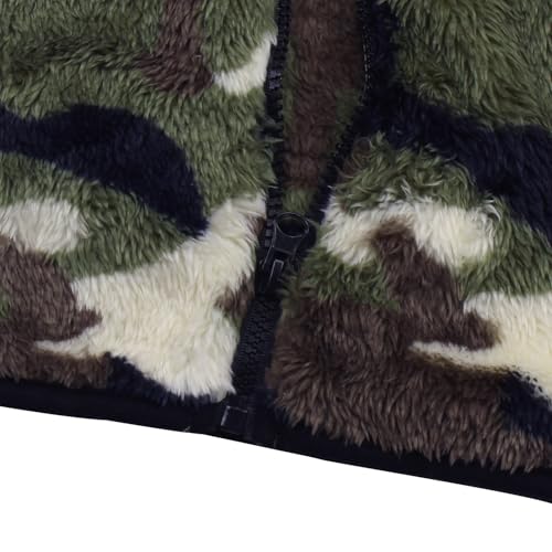 Image of Toddler Girls Boys Fleece Hoody Jacket Zip Up Teddy Coat Warm Winter Outwear
