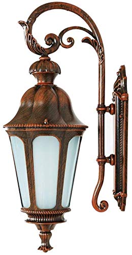 Applique murale extérieure vintage lanterne étanche style européen rustique pour jardin