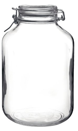 Bormioli Rocco Fido Round Clear Jar, 169-Ounce, 5 Liter (SYNCHKG066226)