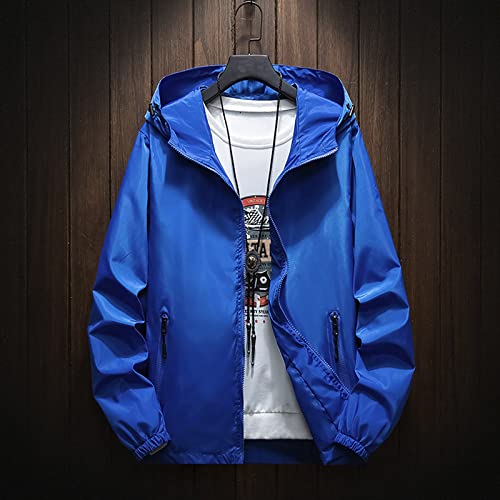 Men's Wind Breaker Jackets Rain Jacket Windbreaker Lightweight Shell Raincoat With Hood For Golf, M-7XL2