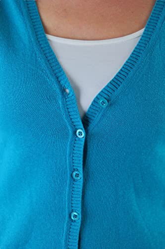 Image of ToBeInStyle Women's Long Sleeve Button Down V-Neck Cardigan