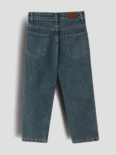 Image of Urbano Juniors Boy's Loose Baggy Fit Washed Denim Jeans Stretchable