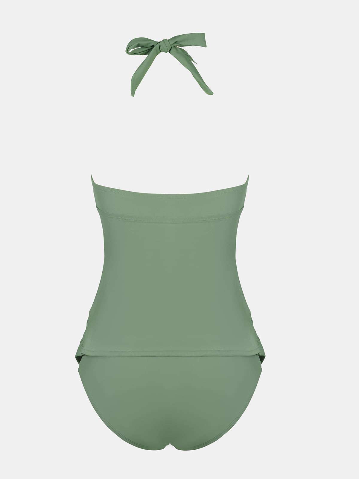 CUPSHE Tankini da donna premaman due pezzi costume da bagno incinta vita media Halter scollo a cuore