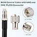 MOOKEERF NMO Antenna Cable,20FT Low Loss RG58 Coaxial CB Antenna Cable Extension with NMO and Removable UHF PL259 Male Connector for VHF/UHF/CB Radio