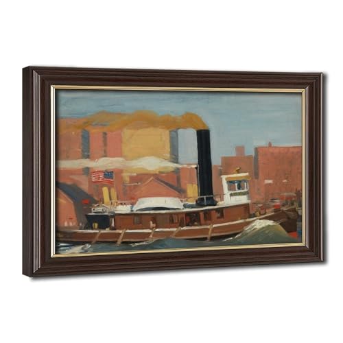 Cadre remorqueur Edward Hopper pour habiller un petit mur vide