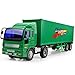 Lihgfw Spielzeug Baufahrzeug Übergroßen Container Truck Container Truck Express Auto Semi Anhänger Auto Modell Junge Kinder Spielzeugauto (Color : Grün)