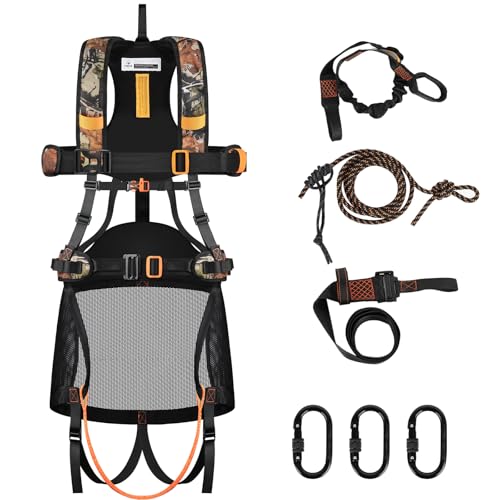 Kalkal Tree Stand Harness, Tree Saddle Safety Harness Hunting for Men, Hunter Safety System Harness