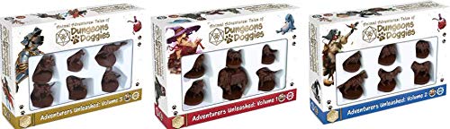 Steamforged Games Animal Adventures Doggies and Dungeons Volume 1-3 Miniatures Bundle (3 Items)