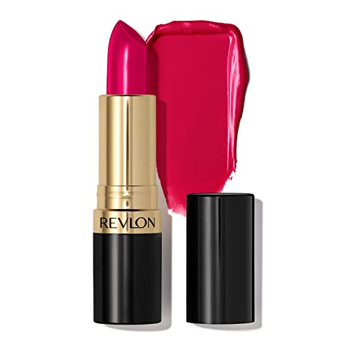 REVLON Super Lustrous Lipstick, Barra de Labios con Textura Cremosa para unos Labios más Suaves y Voluminosos, Fórmula Hidratante con Vitamina E, Tono 440 Cherries In The Snow 4,2g