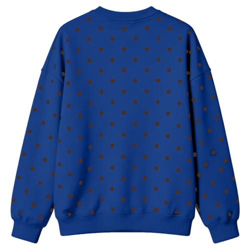Polka Dot Sweatshirts for Women Fleece Oversized Trendy Sweat Shirts - image 6