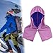 Colaxi Cooling Hoodie Towel Sun Protection Lightweight Breathable Cooling Neck Wrap Ice Towel for Jogging Yoga Travel Cycling Sports, Purple
