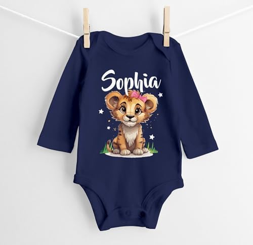 SpecialMe Baby Body Langarm - Personalisiert Mit Namen & Herz