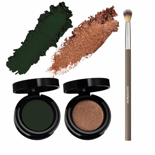 Hypoallergenic Eyeshadow Set With Vegan Blending Brush