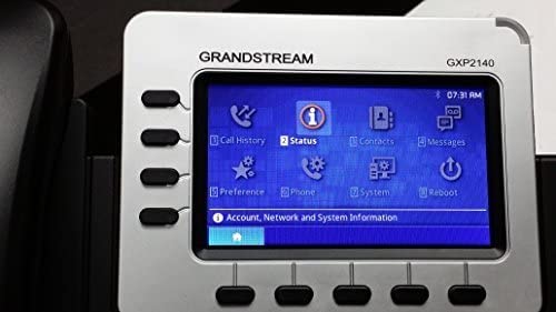 Grandstream-Customizable-GXP2140-IP-phone-with-43-inch-LCD-Bluetooth-headset-provision