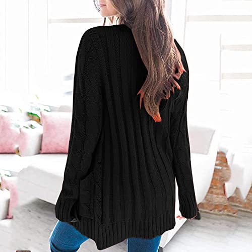 Knit Long Cardigan for Women Oversized Botton Down Fall Sweaters 2025 Winter Warm Open Front Ladies Outerwear Jackets2