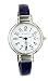 Women's Classic Snake Style Easy Read Bangle cuff Watch-Blue