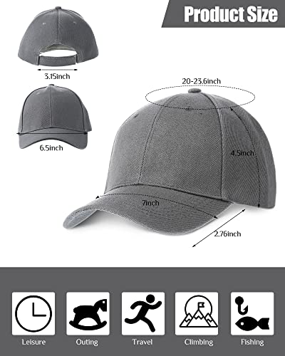 23 Pieces Blank Baseball Caps Bulk Running Retro Adjustable Plain Sports Unisex Trucker Hats For Women Man Multi Colored #TOP1