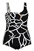 Produktbild Ulla Popken Damen große Größen Badeanzug schwarz 54 747867 90-54