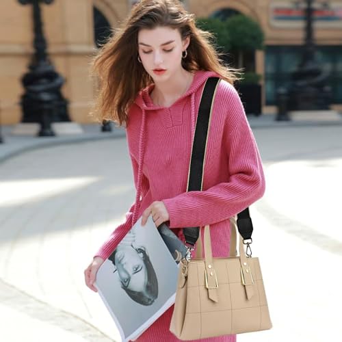 Image of Purse Strap Crossbody Wide Shoulder Strap Adjustable Canvas Straps Replacement Belts for Handbag, Crossbody Bag
