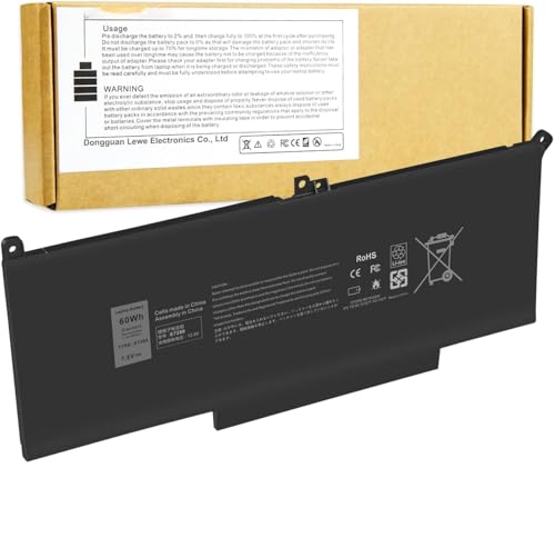 Image of WeFly Laptop Battery for Dell Latitude 7280 7290 7480 7490 7380 7390 F3YGT DM3WC 0DM3WC 2X39G 0F3YGT DM6WC