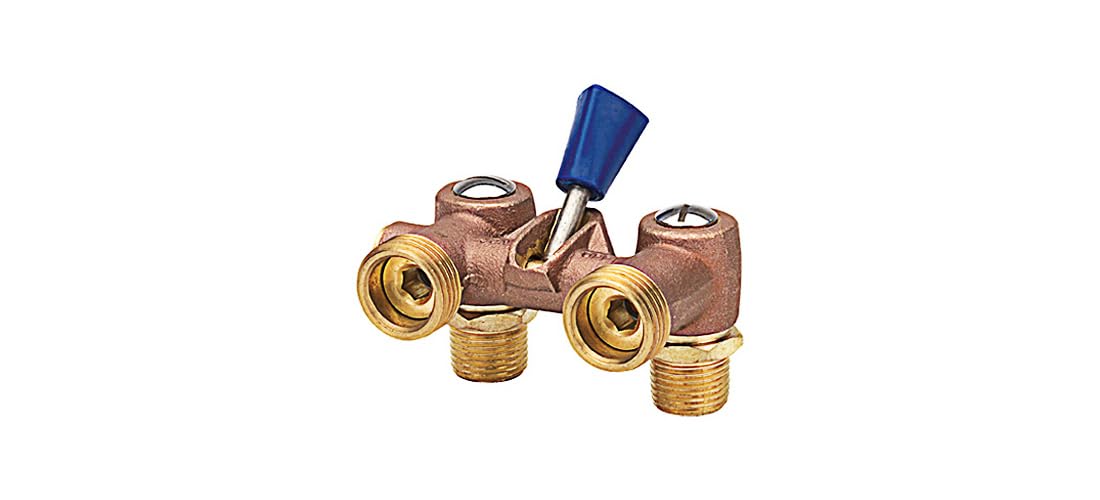 Mueller B & K 102-207 Washing Machine Shut Off Valve, 1/2" IPS Inlet X 3/4" MH Outlet