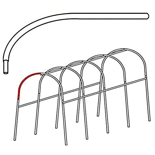 園芸支柱 パイプ支柱 幅広アーチパイプ (差込部付き) 5本