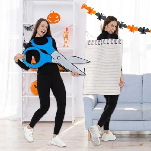Costumes de ciseaux en papier tenue halloween et accessoires - 4