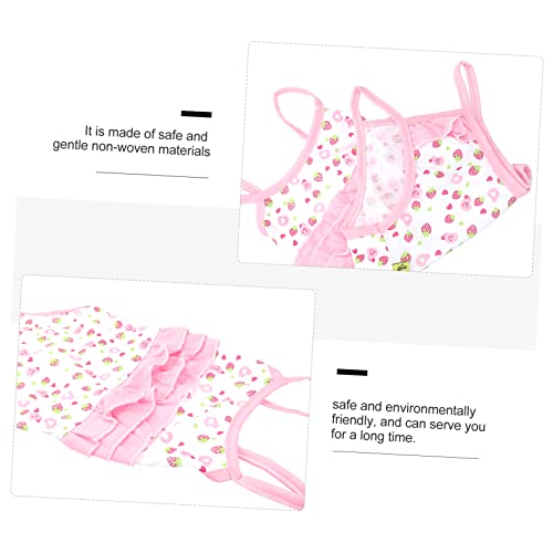 Sosoport Saia De Cachorrinho Tutu Rosa Para Vestido Toile Pára Roupas De Verão Para Vestido De Renda