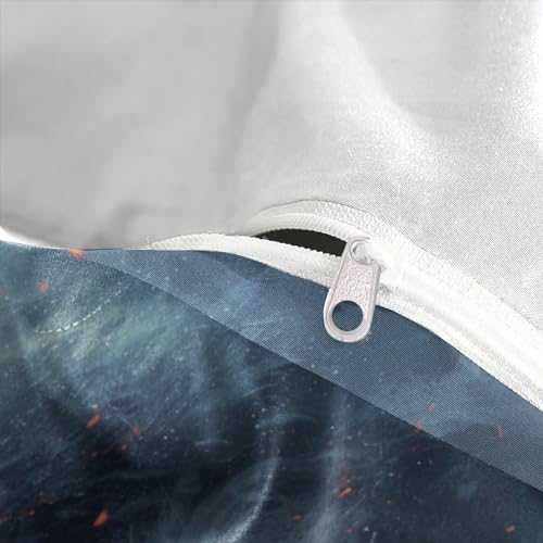 Parure de lit loup housse couette 200x200 microfibre zip - 5