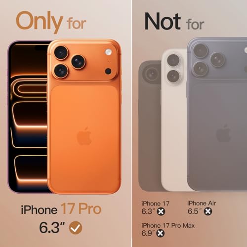 Image of JETech Magnetic Matte Case for iPhone 17 Pro, Orange