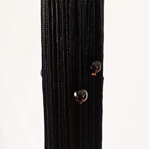 Beaded Curtain Door String Curtains,Doorway Beads Curtains Hanging Room Divider Beaded Decor Hippie Glitter Fringe Panel Closet Window Doors Sequin Boho Doors Tassel(Black, 39×79In100×200Cm) #TOP5