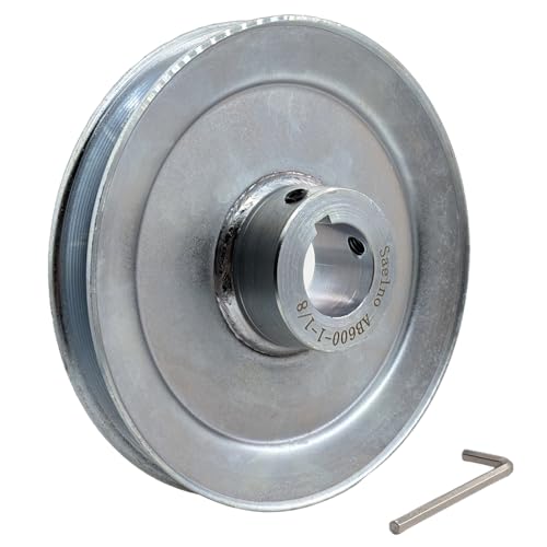 McMaster-Carr 6245K11 Flat Belt Pulley, 6" OD, 1" Bore, 2" Face Width
