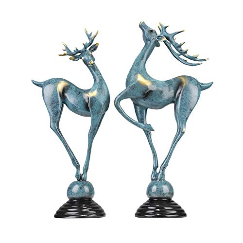 Statue de cerf au design créatif : un ornement d'ameublement noble pour chambre et salon