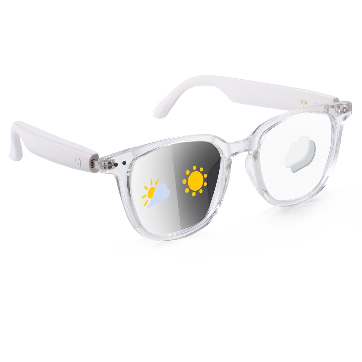 GS07 Smart Photochromic Sunglasses Blue Light Glasses for Men Bluetooth 5 4 Open Ear Sound Mic Speakers