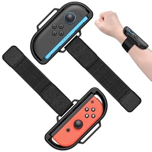 KOVA Armband Kompatibel mit Nintendo Switch 2 (2025)/Swtich 1, Armband für JoyCon 2 Comfor & Secure, für Just Dance 2026/2025/2024/2023, für Zumba Burn it Up (2 Packungen) for Switch2 (Schwarz)