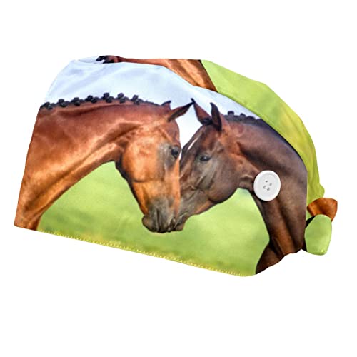 Chapeaux bouffants 2PCS ajustables avec bandeau anti-transpiration pour le travail