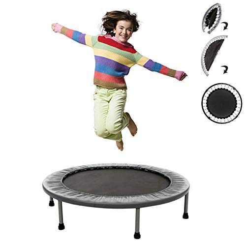 38" / 40" Inch Trampoline Kids Adults Foldable Mini Round Jumping Rebounder Trampoline