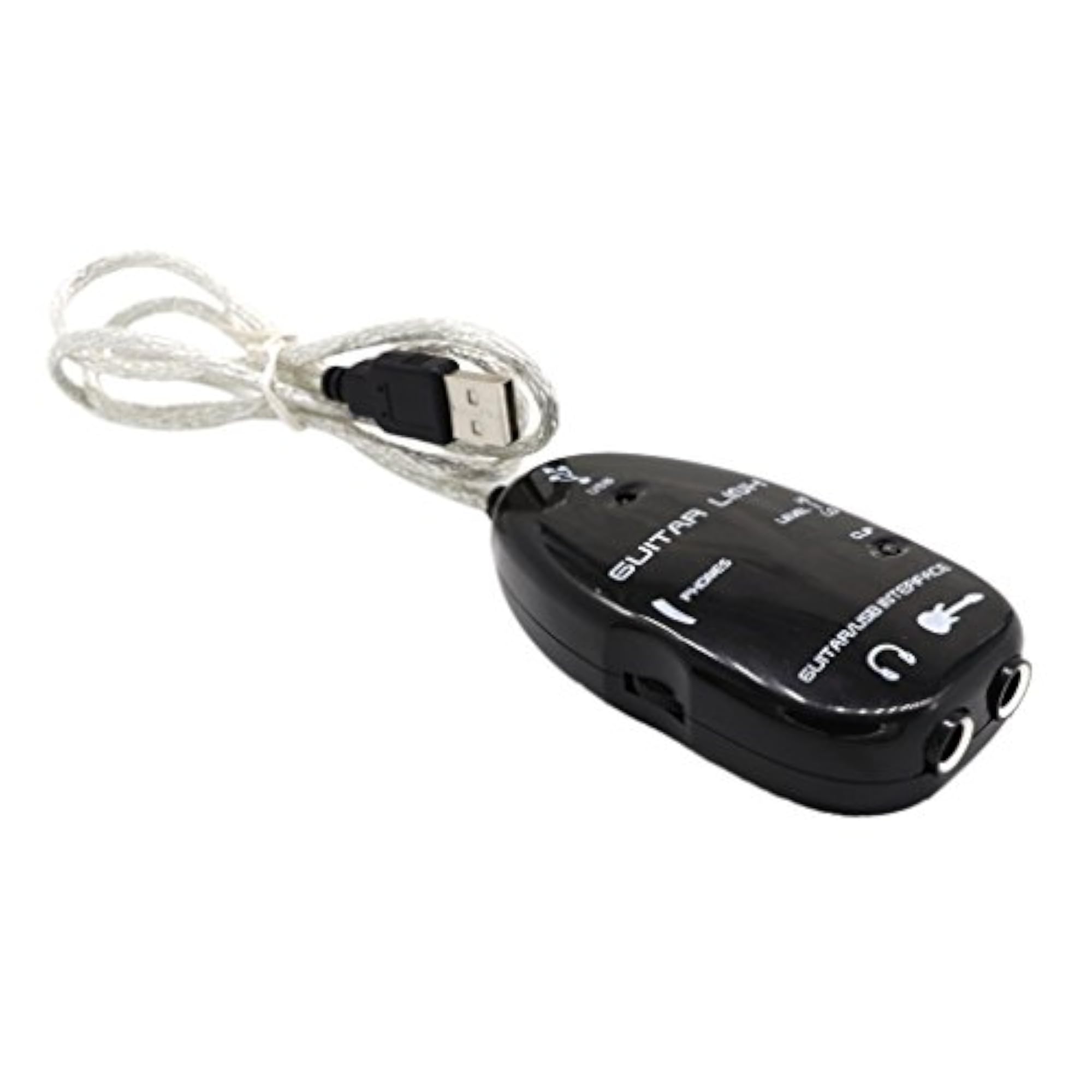 Electric Guitar Interface Link USB Cable Adapter for PC/MAC