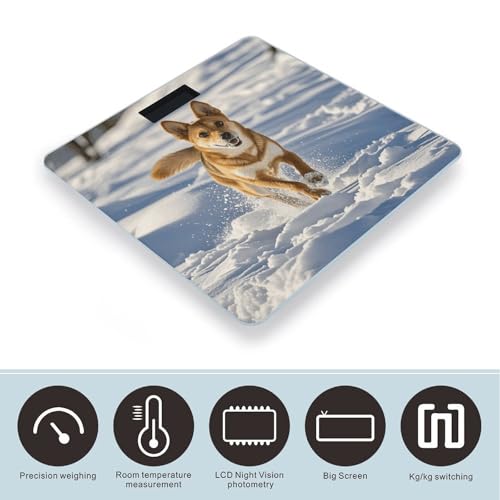 Báscula digital para baño con vidrio templado 26x26 cm miniatura 3