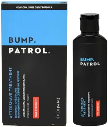 Bump Patrol Maximum Strength Aftershave Formula - After Shave Solution Eliminates Razor Bumps and Ingrown Hairs - 2 Ounces