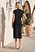 Arach&Cloz Two Piece Skirt Set Women 2025 Fashion Summer Short Sleeve Polo Shirts Matching Sets Vacation Outfits Bodycon Resort Wear Casual Black S